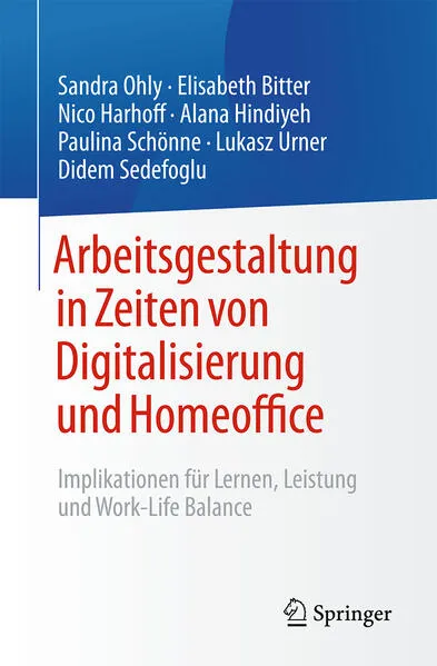 Cover: Arbeitsgestaltung in Zeiten von Digitalisierung und Homeoffice