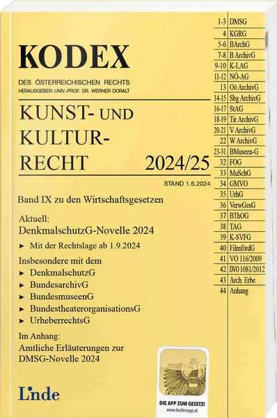 KODEX Kunst- und Kulturrecht 2024/25