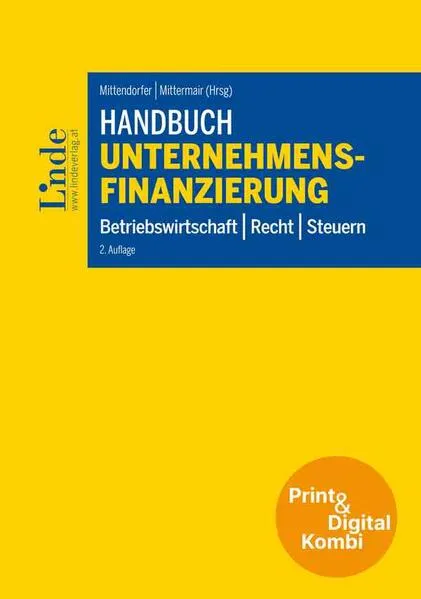 Handbuch Unternehmensfinanzierung (Kombi Print&digital)