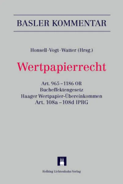 Cover: Wertpapierrecht
