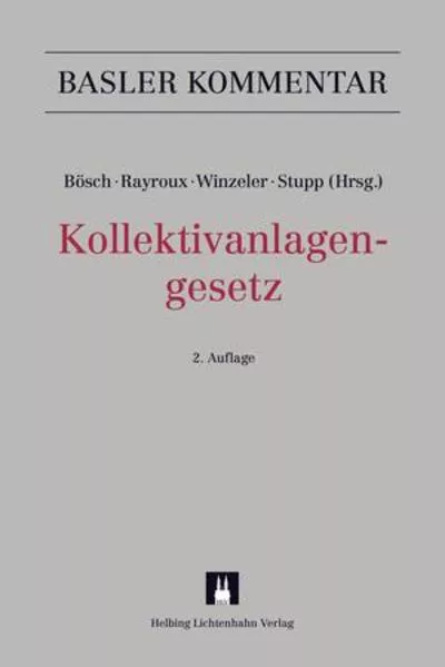 Cover: Kollektivanlagengesetz (KAG)