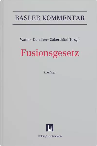 Cover: Fusionsgesetz (FusG)