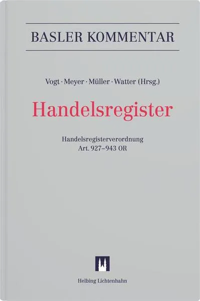 Cover: Handelsregister