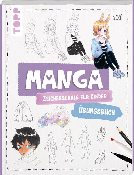 Cover: Manga-Zeichenschule für Kinder Übungsbuch