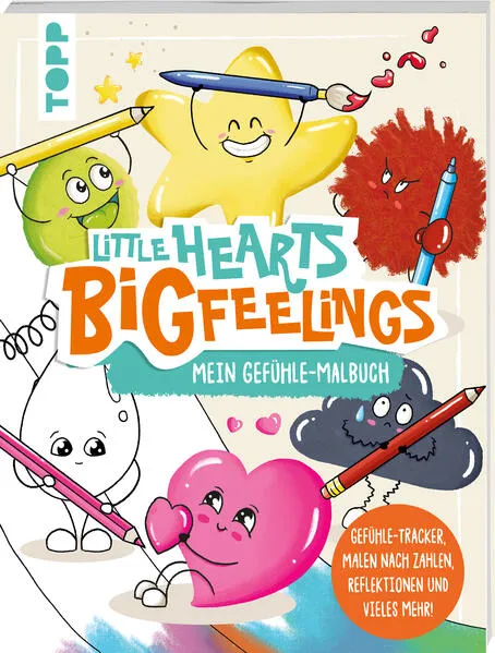 Little Hearts - Big Feelings - Mein Gefühle-Malbuch