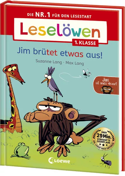 Cover: Leselöwen 1. Klasse - Jim ist mies drauf - Jim brütet etwas aus!
