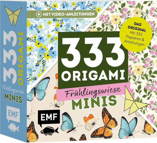 333 Origami Minis – Frühlingswiese – Dein dekorativer Wendeblock zum kreativen Falten & Notieren