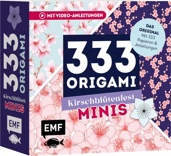 333 Origami Minis – Kirschblütenfest – Dein dekorativer Wendeblock zum kreativen Falten & Notieren