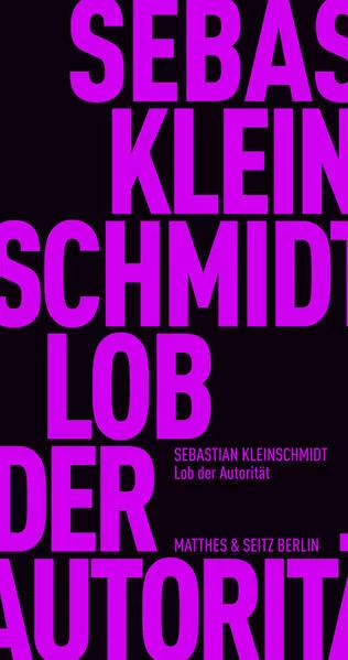 Cover: Lob der Autorität