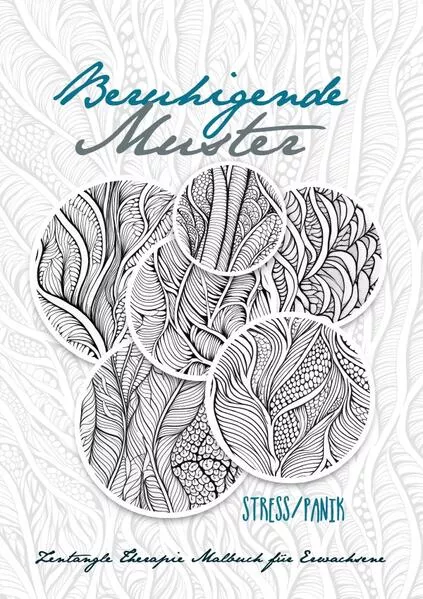 Beruhigende Muster Zentangle Therapie Malbuch für Erwachsene Stress/Panik