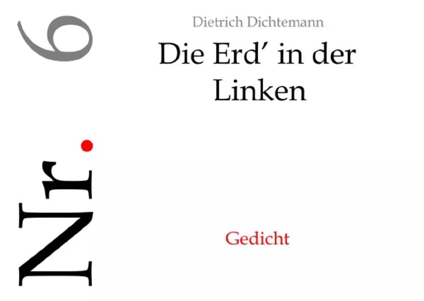 Sah ein Schwab' viel' Menschlein steh'n / Die Erd' in der Linken