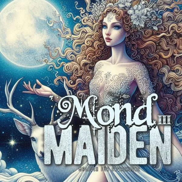 Mond Maiden Malbuch für Erwachsene 3