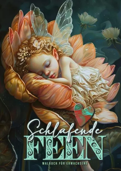 Schlafende Feen Malbuch für Erwachsene