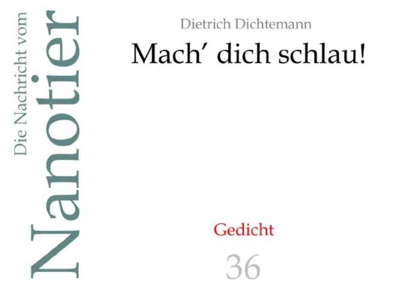 Die Nachricht vom Nanotier