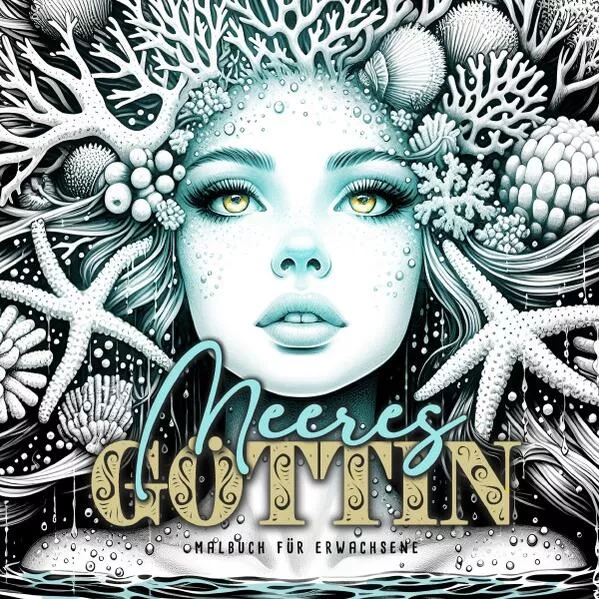 Meeresgöttin Malbuch für Erwachsene