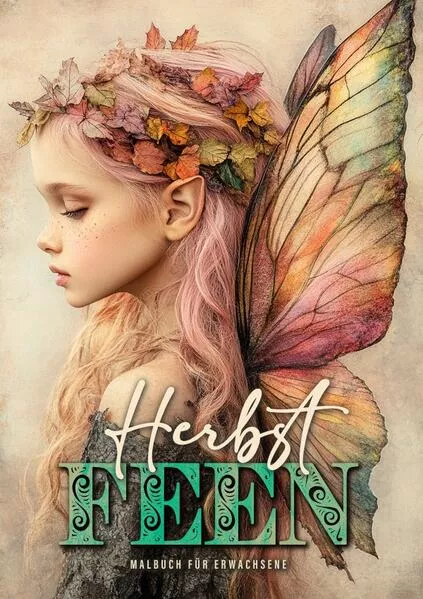 Herbst Feen Malbuch für Erwachsene
