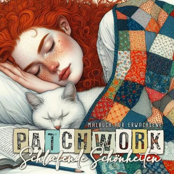 Patchwork Schlafende Schönheiten Malbuch für Erwachsene