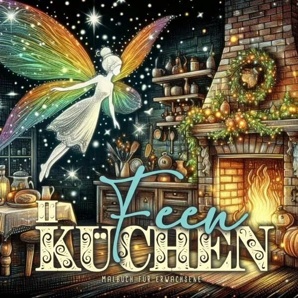 Feen Küchen Malbuch für Erwachsene 2