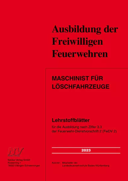 Maschinist für Löschfahrzeuge (E-Book)