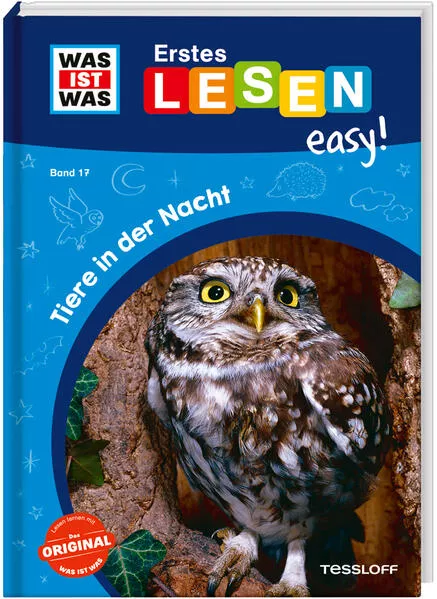Cover: WAS IST WAS Erstes Lesen easy! Band 17. Tiere in der Nacht
