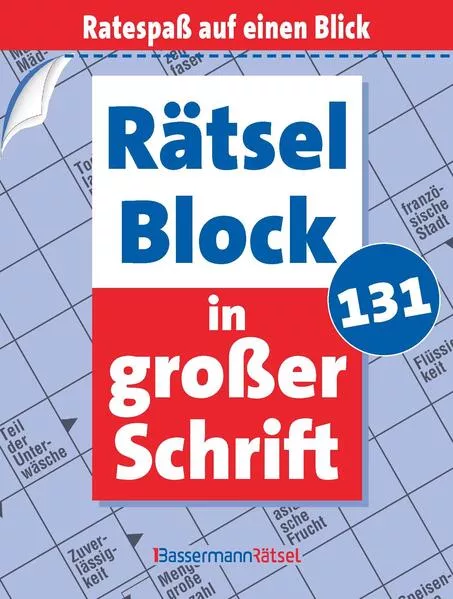 Rätselblock in großer Schrift 131