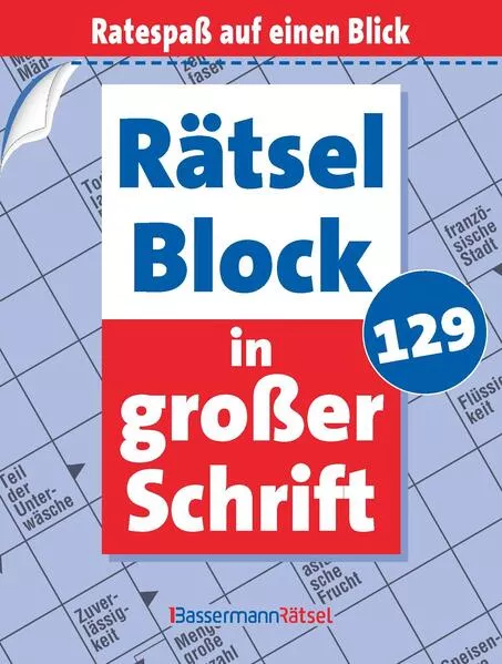 Rätselblock in großer Schrift 129 (5 Exemplare à 2,99 €)