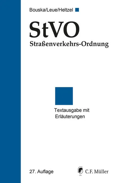 StVO Straßenverkehrs-Ordnung