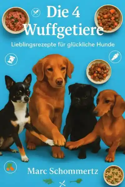Die 4 Wuffgetiere - Lieblingsrezepte fĂĽr glĂĽckliche Hunde