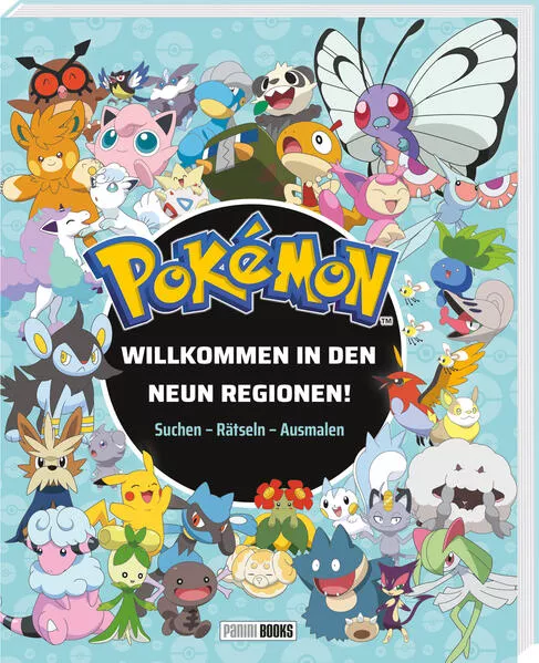 Pokémon: Willkommen in den neun Regionen! - Suchen - Rätseln - Ausmalen
