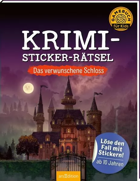 Krimi-Stickerrätsel – Das verwunschene Schloss