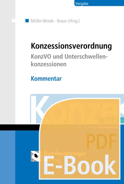 KonzVgV - Kommentar (E-Book)