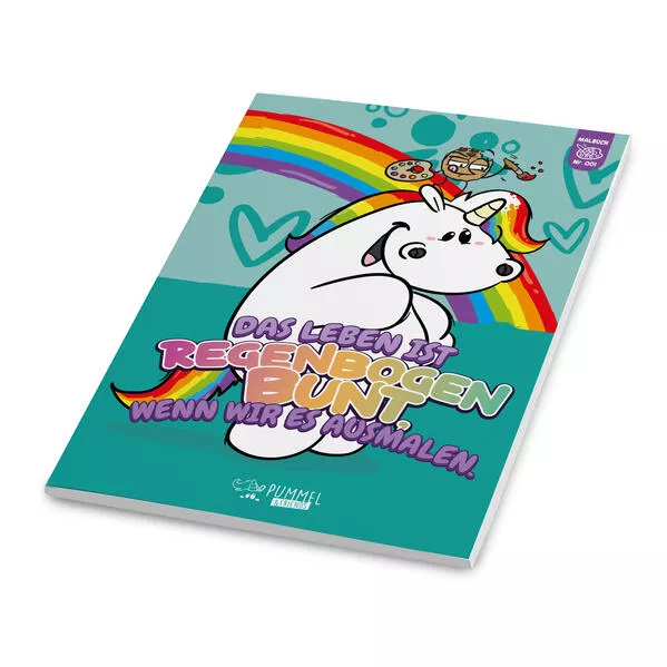 Einhorn Malbuch Nr. 01 - Pummeleinhorn