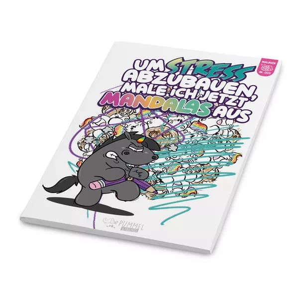 Einhorn Malbuch Nr. 03 - Mandalas