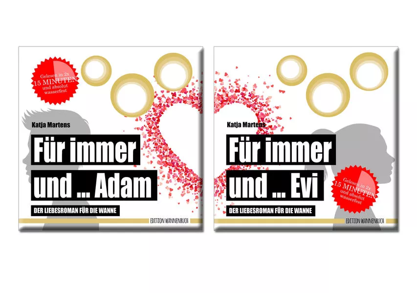 Für immer und ... Adam / Für immer und ... Evi (Badebuch Doppelpack)