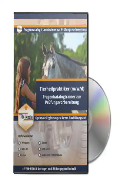 Tierheilpraktiker (m/w/d) - Fragenkatalogtrainer für Windows mit über 4000 Lern-/Prüfungsfragen
