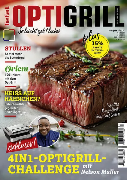 Tefal OptiGrill Magazin Heft Nr. 1-2024 So leicht geht lecker