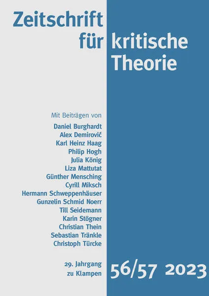Zeitschrift für kritische Theorie / Zeitschrift für kritische Theorie, Heft 56/57