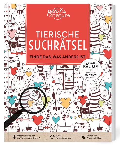 Tierische Suchrätsel - Finde das, was anders ist!