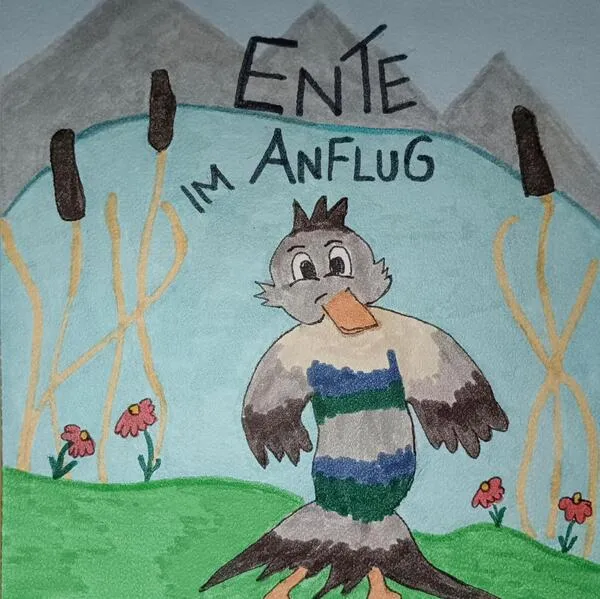 Ente im Anflug