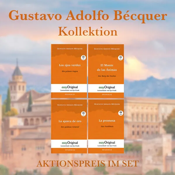 Cover: Gustavo Adolfo Bécquer Kollektion (Bücher + 4 Audio-CDs) - Lesemethode von Ilya Frank