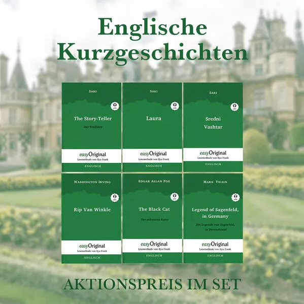 Cover: Englische Kurzgeschichten (Bücher + 6 Audio-CDs) - Lesemethode von Ilya Frank