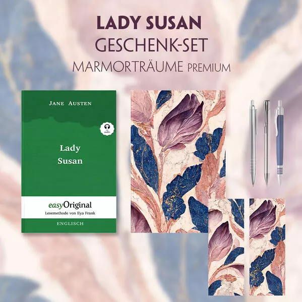 Cover: Lady Susan Geschenkset (Hardcover + Audio-Online) + Marmorträume Schreibset Premium