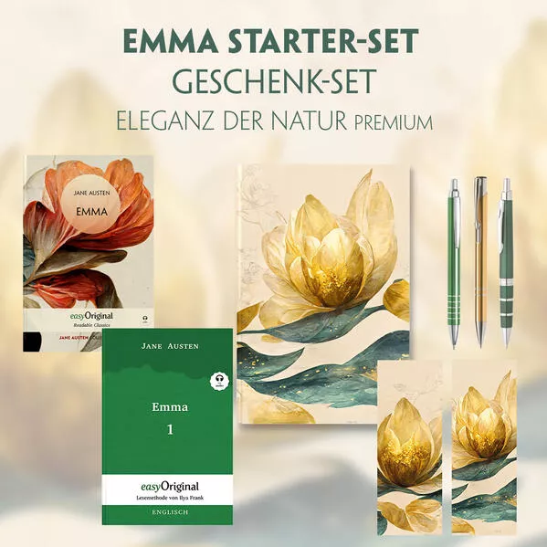 Cover: Emma Starter-Paket Geschenkset 2 Bücher (mit Audio-Online) + Eleganz der Natur Schreibset Premium