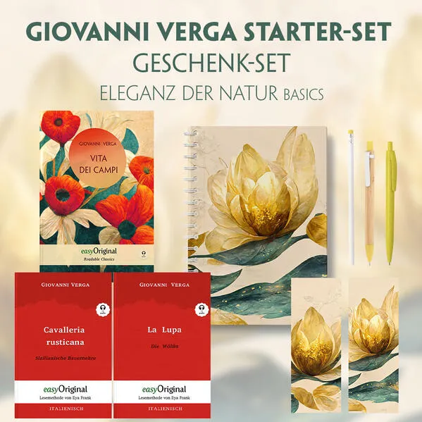 Cover: Vita dei campi Starter-Paket Geschenkset - 3 Bücher (mit Audio-Online) + Eleganz der Natur Schreibset Basics