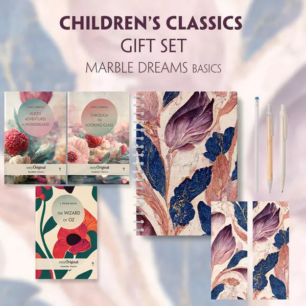Cover: Children's Classics Books-Set (with audio-online) Readable Classics Geschenkset + Marmorträume Schreibset Basics