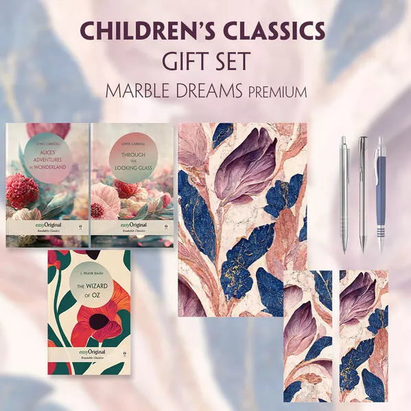 Cover: Children's Classics Books-Set (with audio-online) Readable Classics Geschenkset + Marmorträume Schreibset Premium
