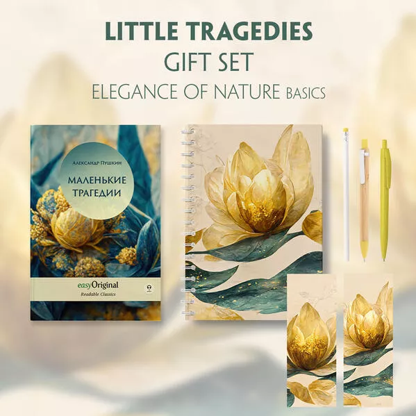 Cover: EasyOriginal Readable Classics / Die Kleine Tragödien (with audio-online) Readable Classics Geschenkset + Eleganz der Natur Schreibset Basics