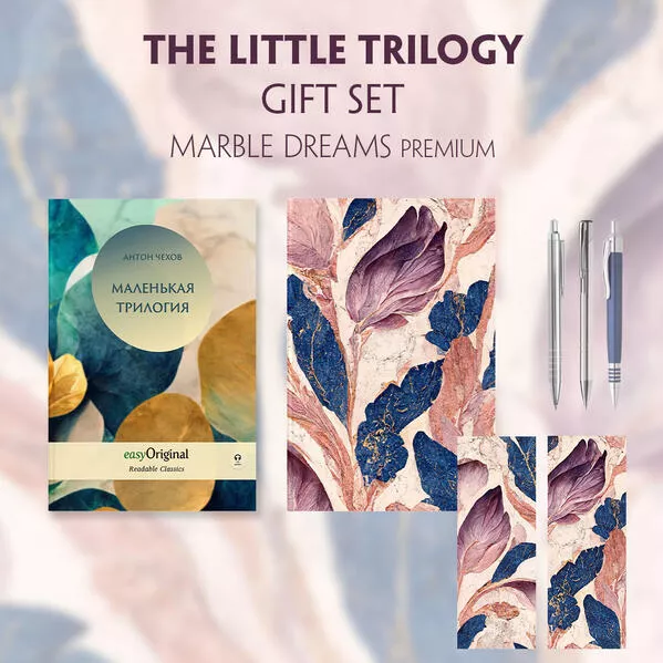 EasyOriginal Readable Classics / Die Kleine Trilogie (with audio-online) Readable Classics Geschenkset + Marmorträume Schreibset Premium