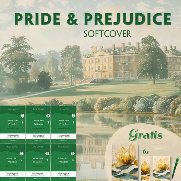 Cover: Pride and Prejudice / Stolz und Vorurteil - Softcover (6 Bücher + Audio-Online + exklusive Extras) - Frank-Lesemethode
