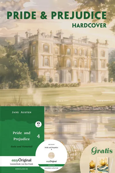 Cover: Pride and Prejudice / Stolz und Vorurteil - Hardcover Teil 4 (Buch + MP3-Audio-CD + exklusive Extras) - Frank-Lesemethode
